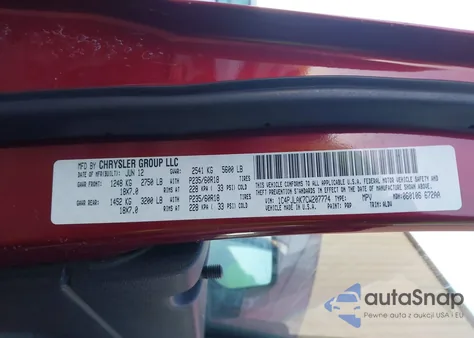 2012 Jeep Liberty Sport z USA, uszkodzony, nr VIN 1C4PJLAK7CW207774